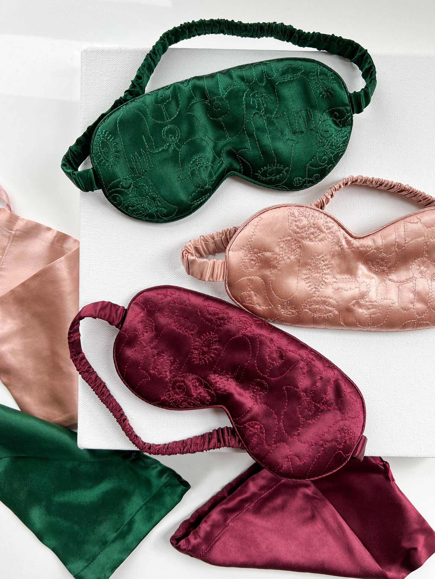 Hamsa Eye Mask - Peach