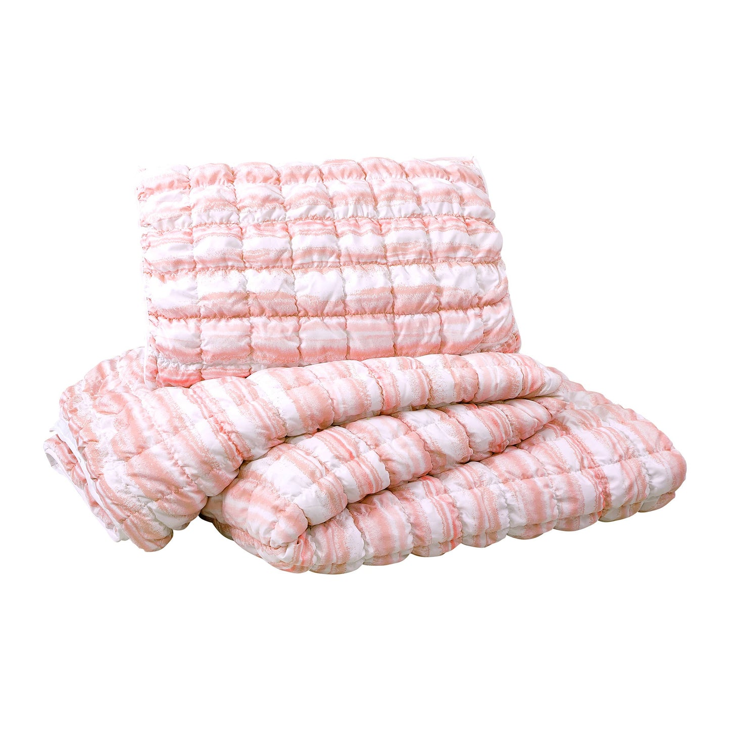 Dreamy Clouds Printed Quilt Set - Pink