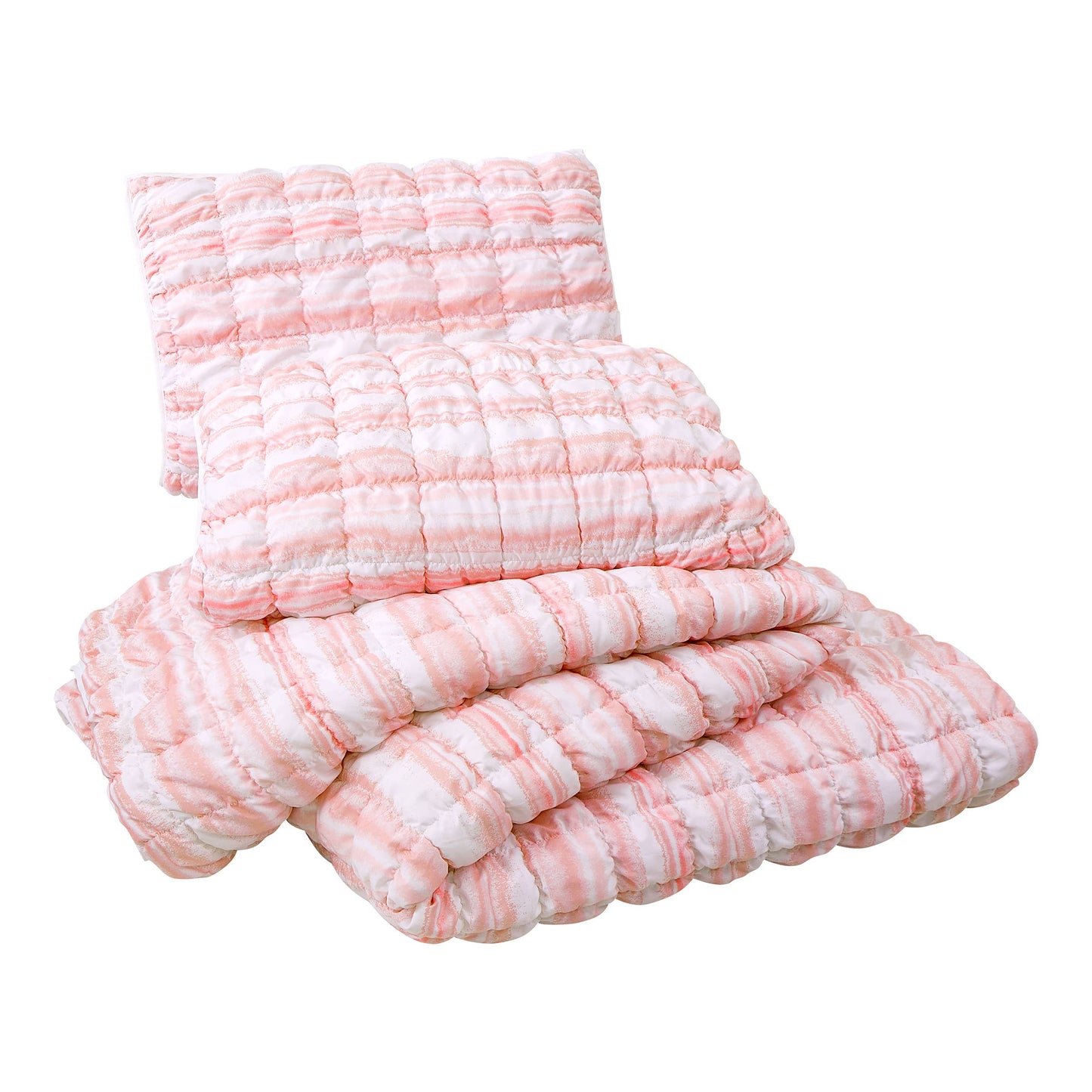 Dreamy Clouds Printed Quilt Set - Pink