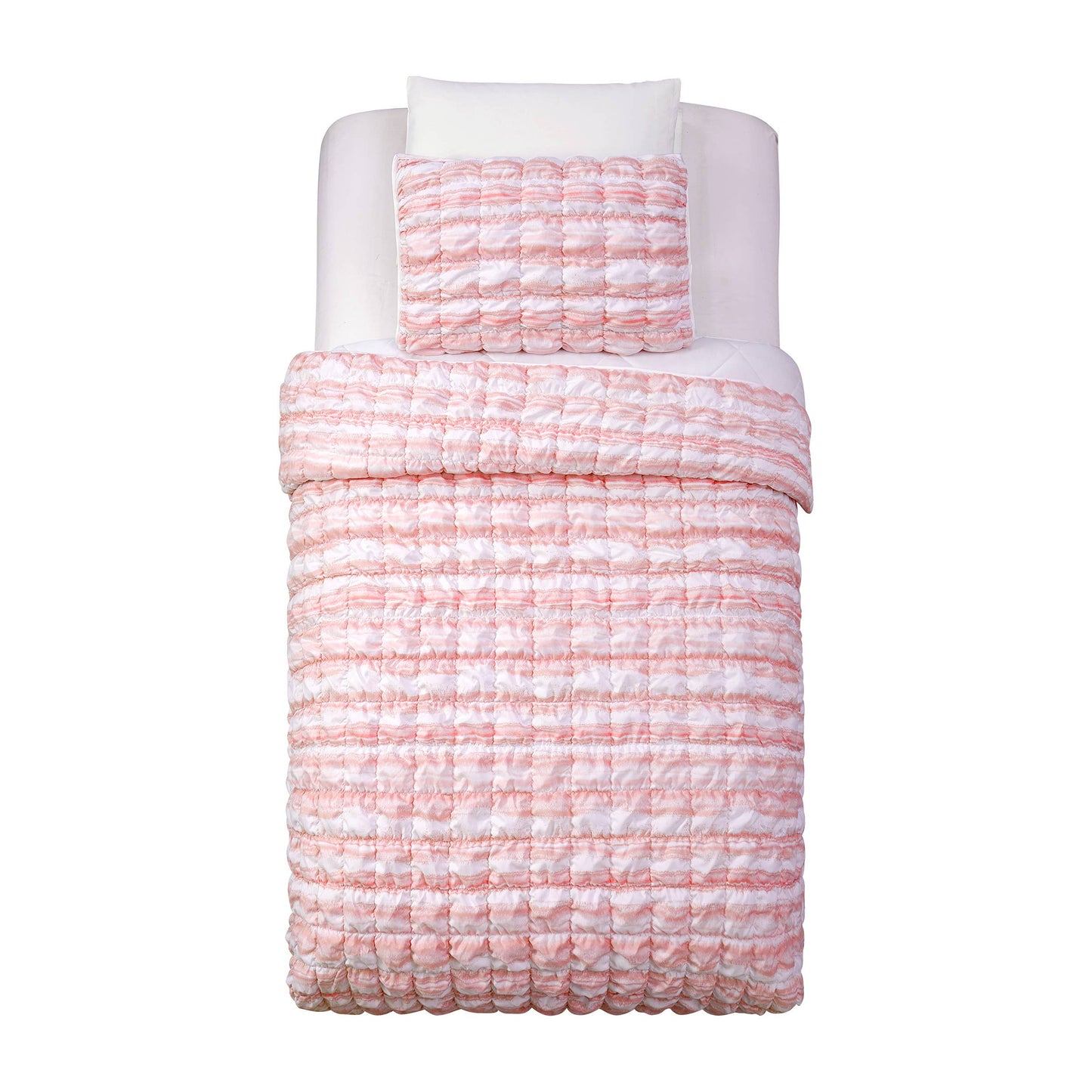 Dreamy Clouds Printed Quilt Set - Pink
