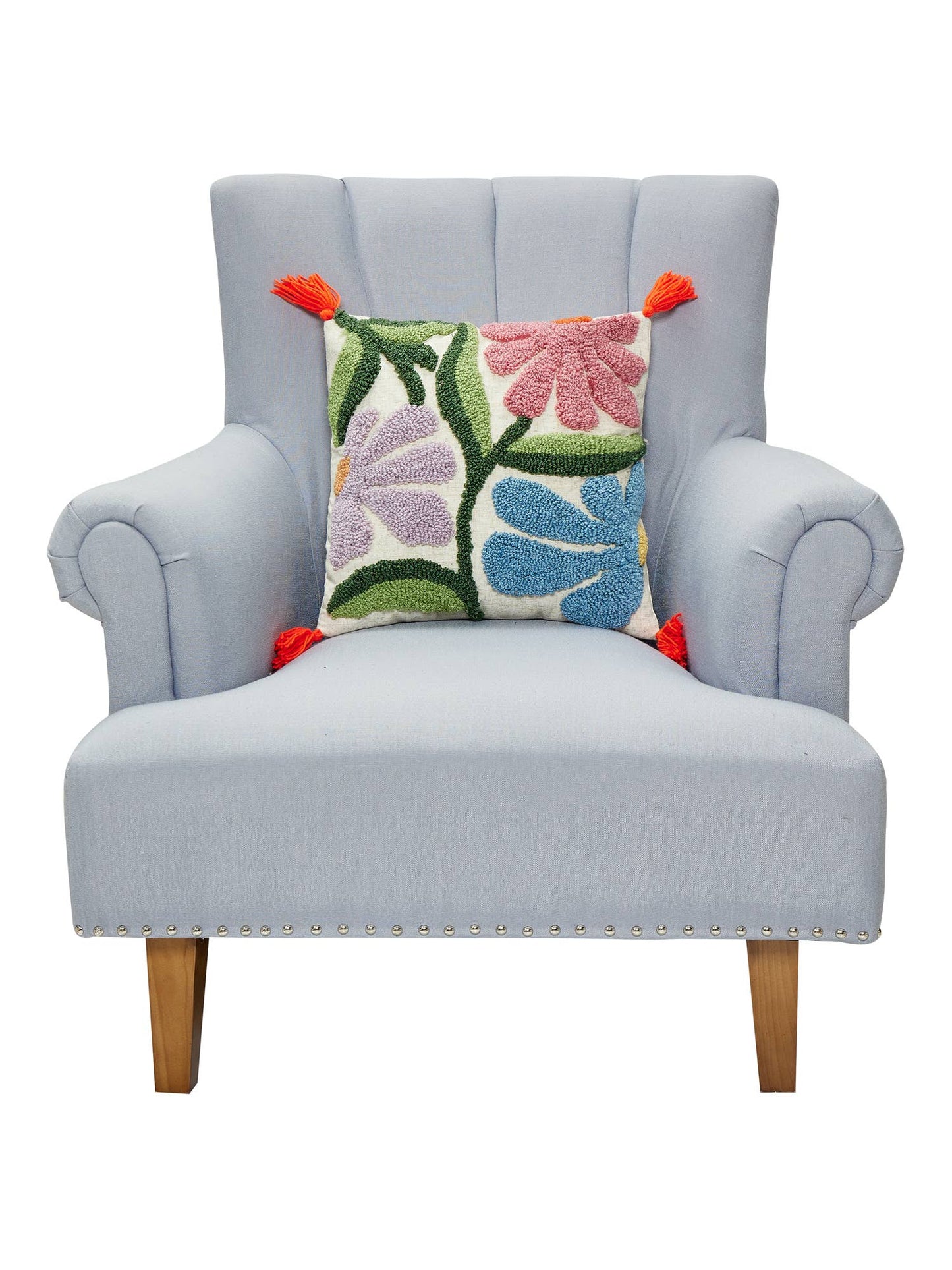 Floral Waves Accent Pillow