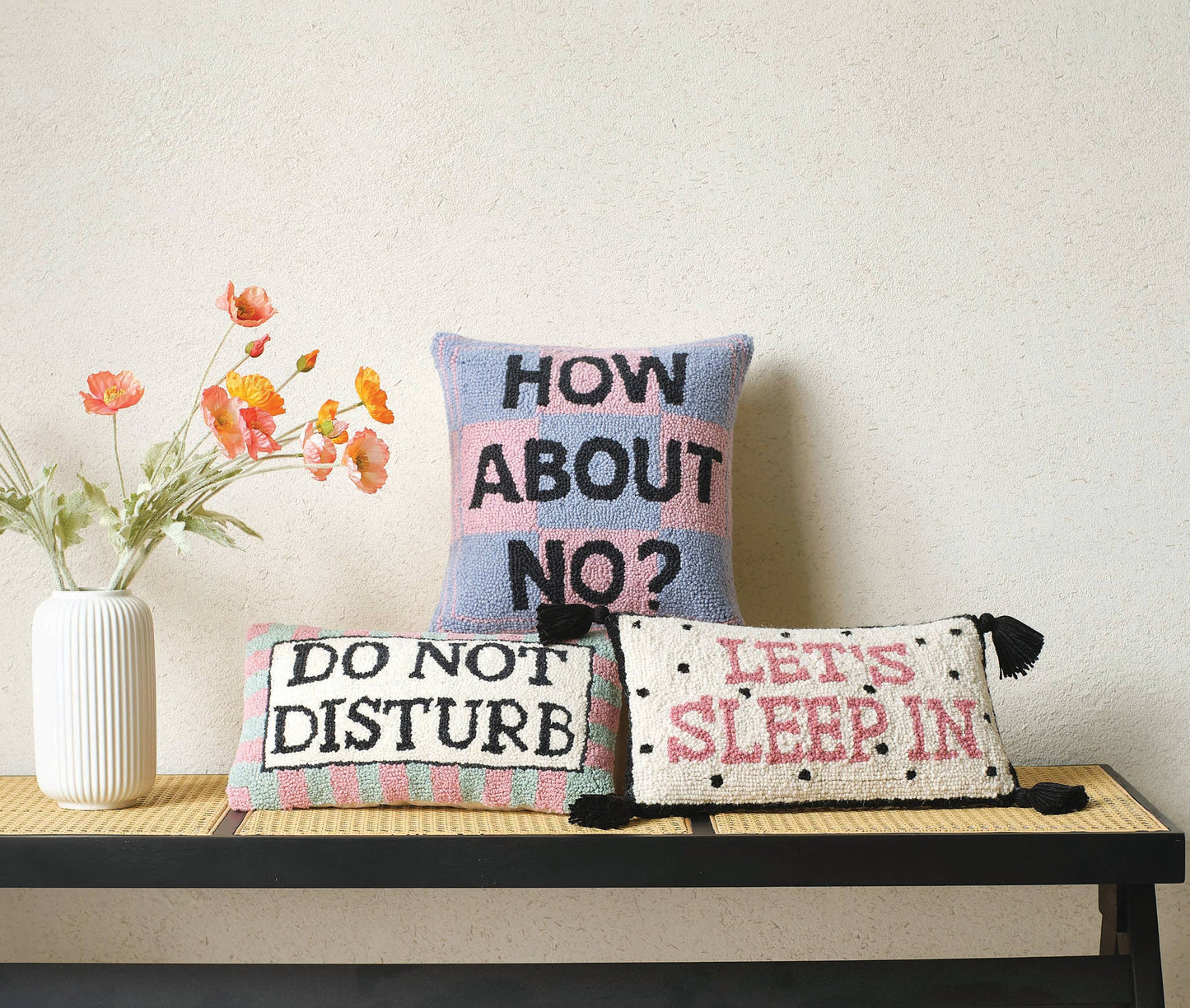 Let's Sleep In Throw Pillow