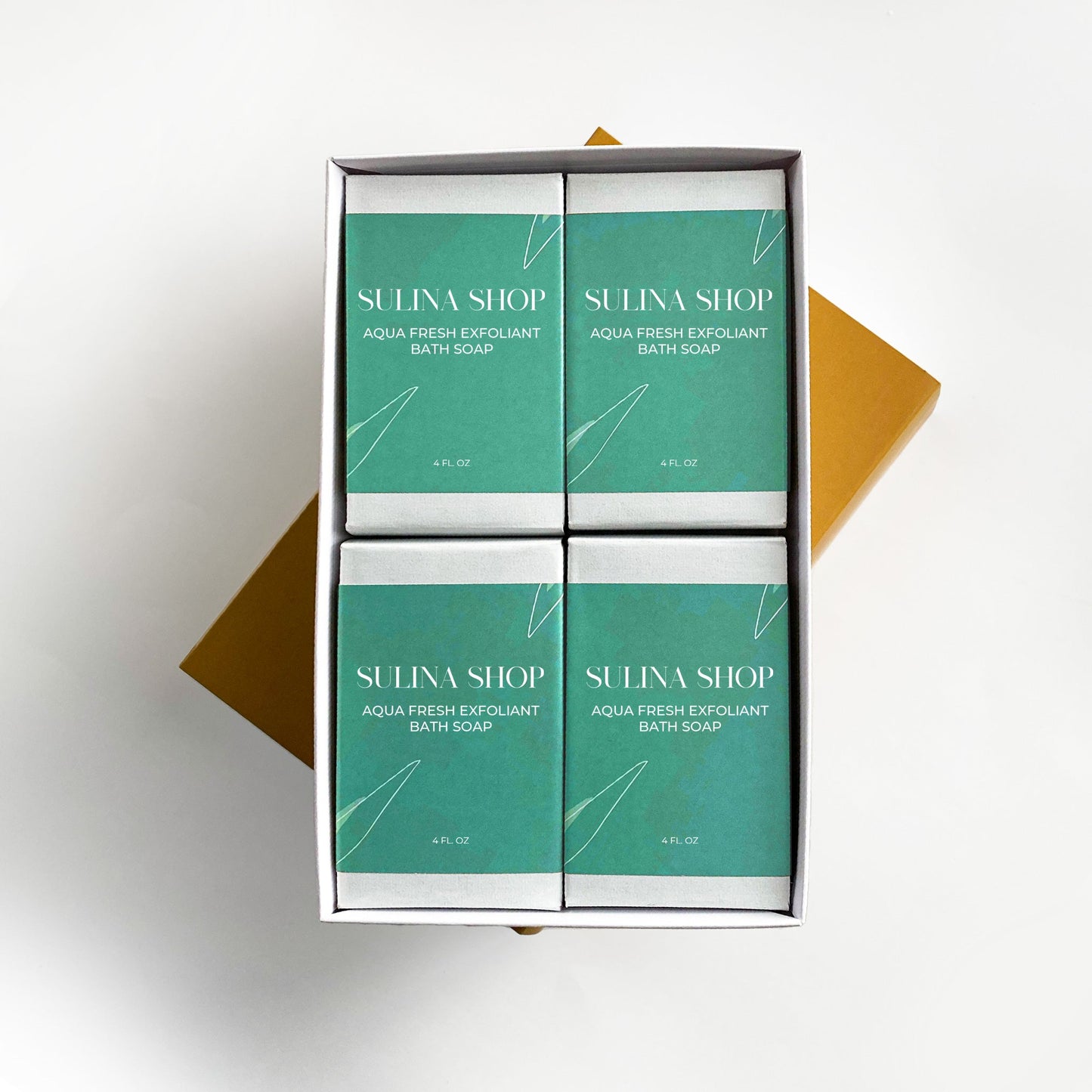 Aqua Fresh Exfoliating Bath Soap - Set of 4