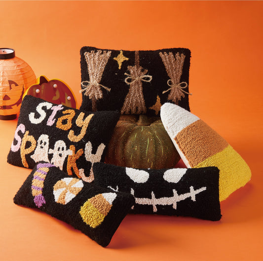 Candy Corn - Halloween Pillow