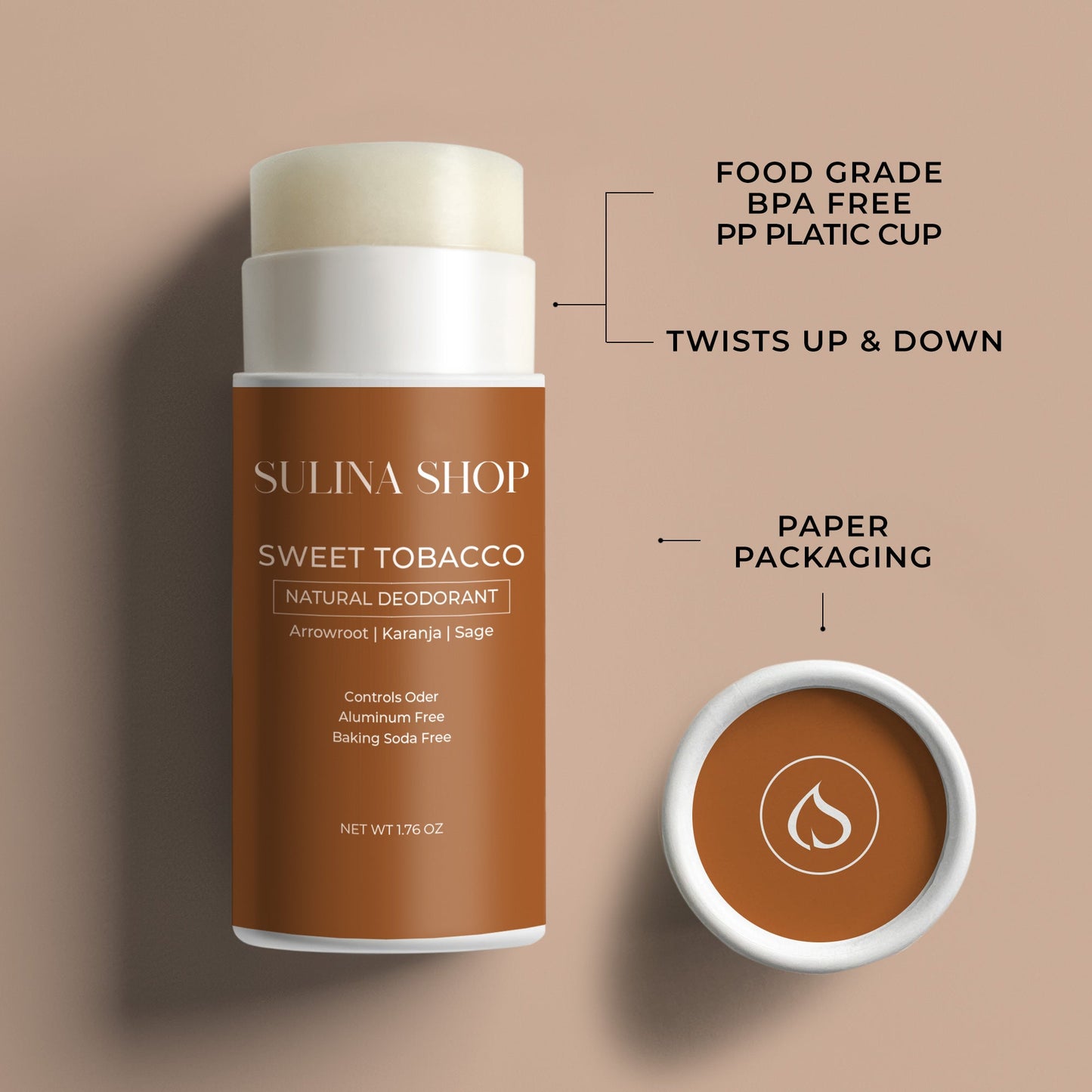 Sweet Tobacco - Natural Deodorant