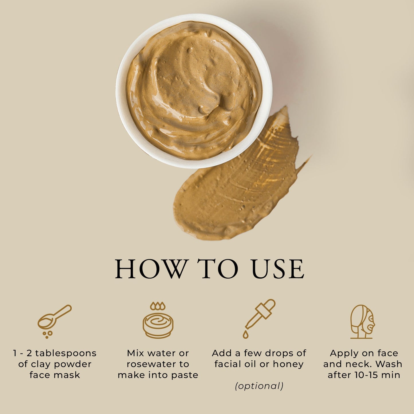 Turmeric and Sandalwood Clay Powder Face Mask
