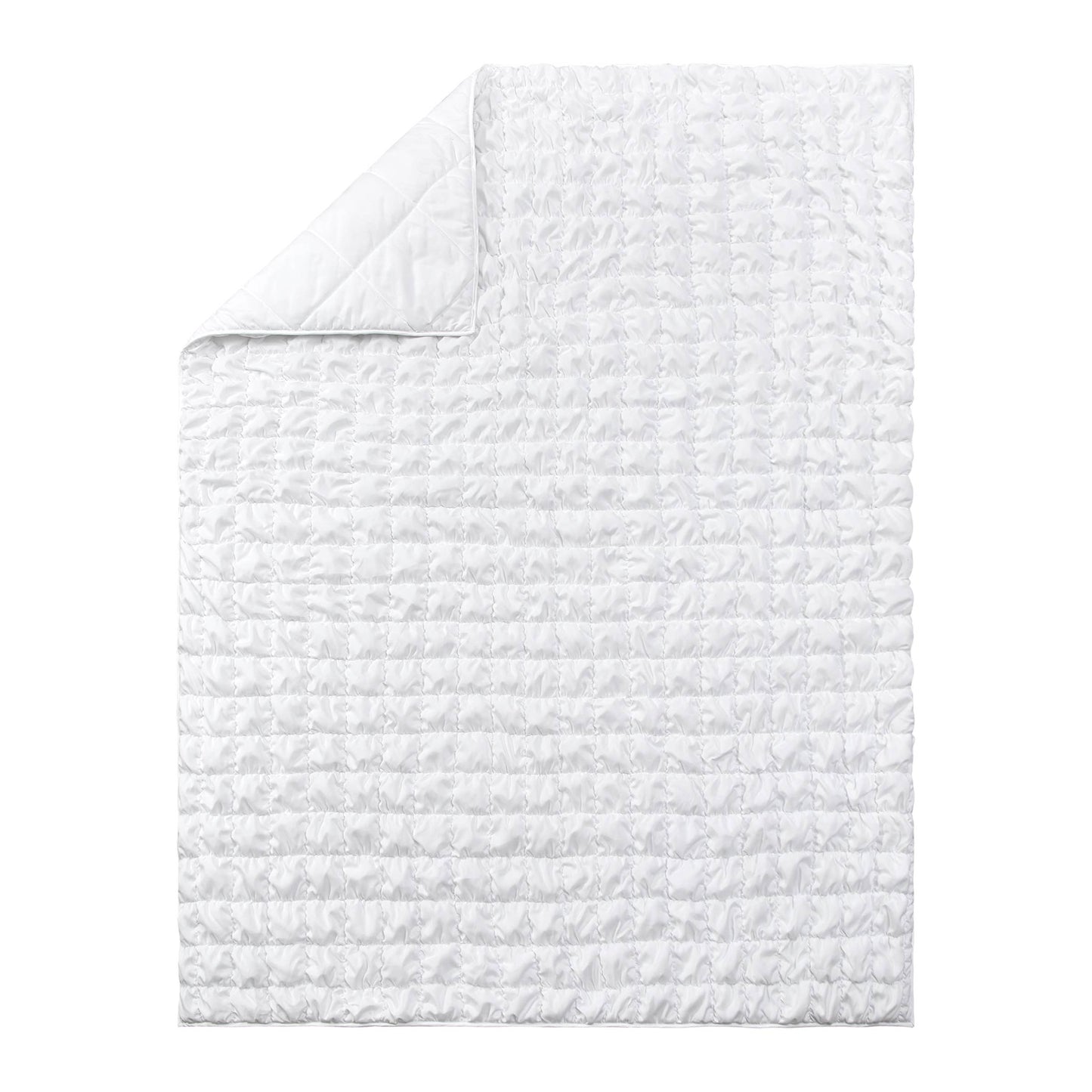 Dreamy Clouds Solid Quilt Set - White