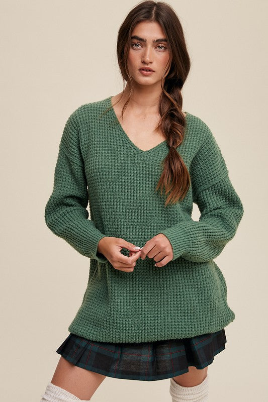 Rightfully Ribbed Knit Sweater