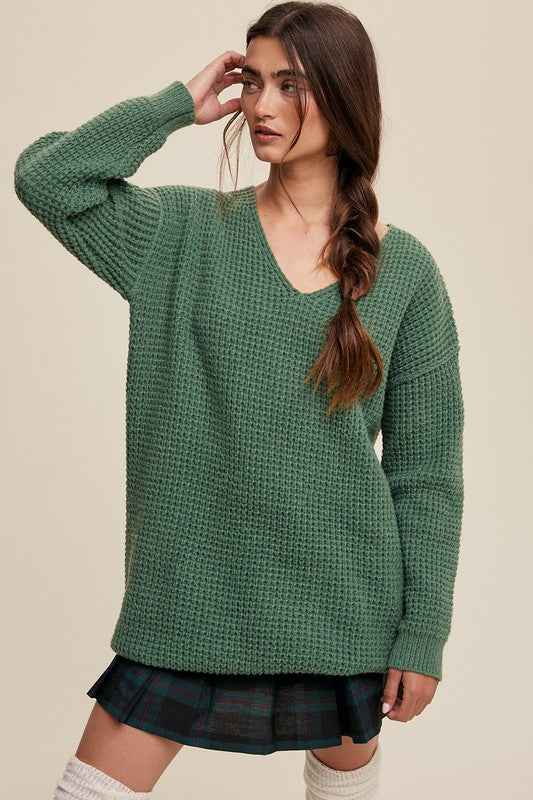 Rightfully Ribbed Knit Sweater