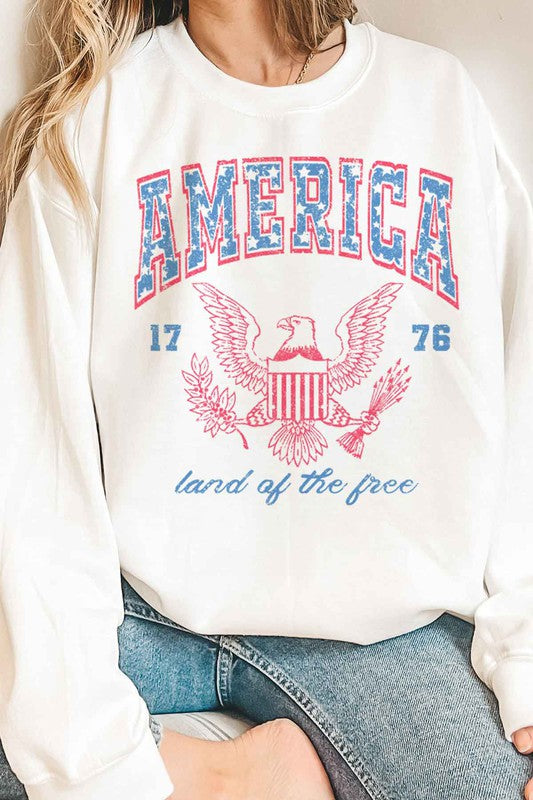 Land of the Free Sweatshirt - Plus