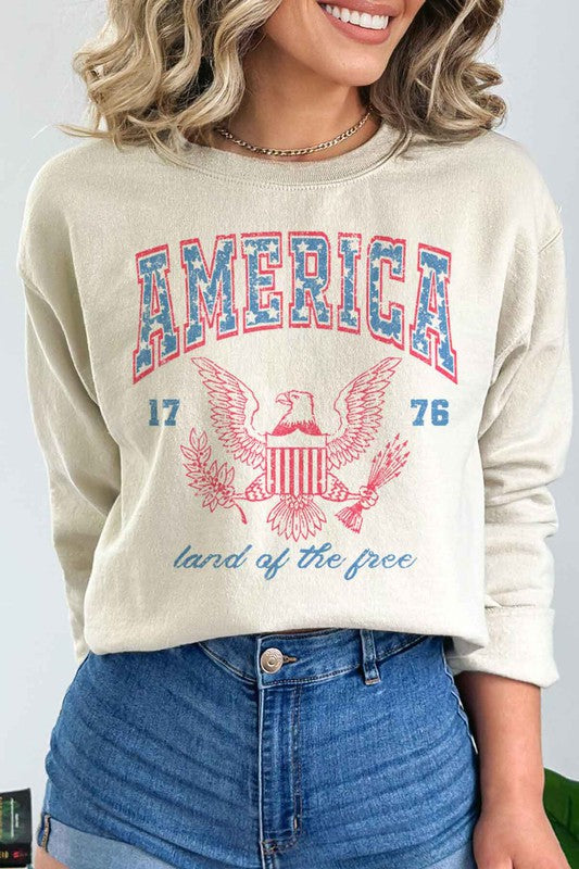 Land of the Free Sweatshirt - Plus