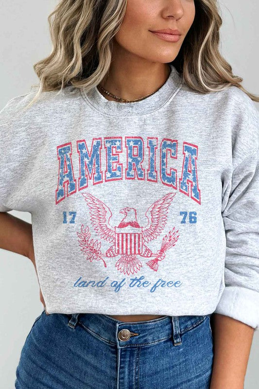 Land of the Free Sweatshirt - Plus