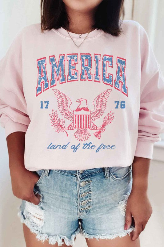 Land of the Free Sweatshirt - Plus