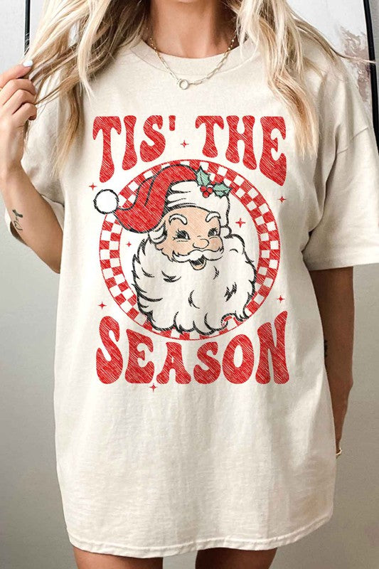 TIS THE CHRISTMAS SEASON OVERSIZED TEE
