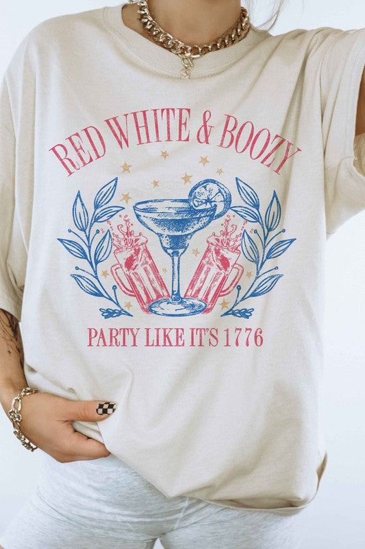 Boozy Holiday Graphic T-Shirt