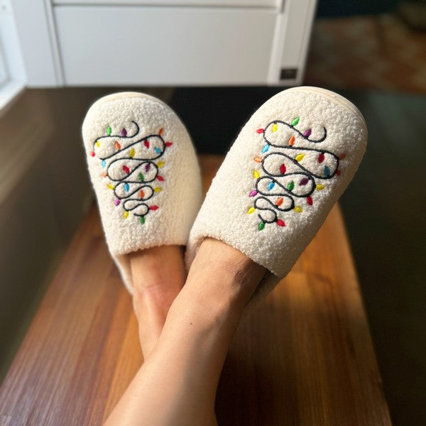 Lit-mas Holiday Slippers