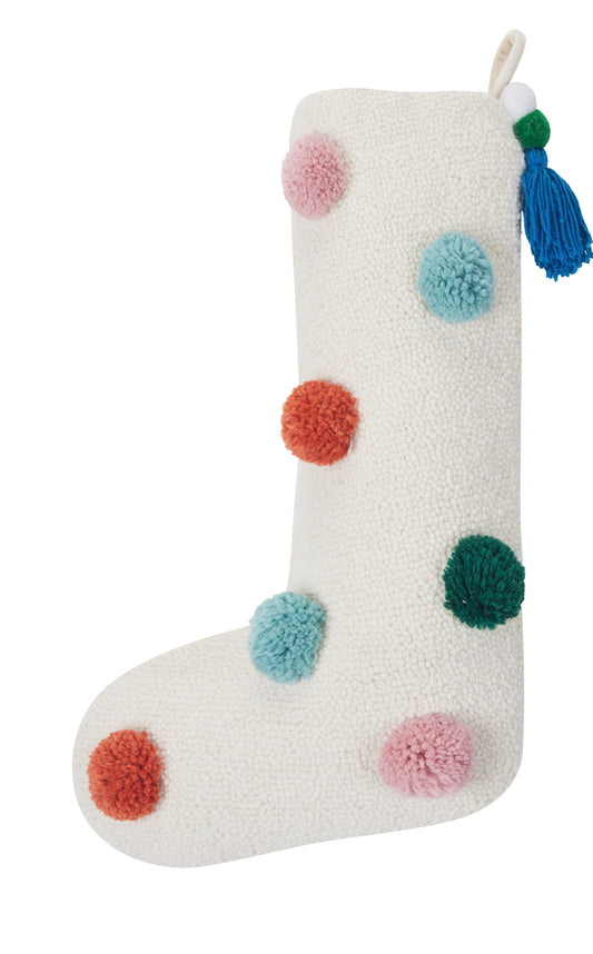 Pom Pom Holiday Stocking