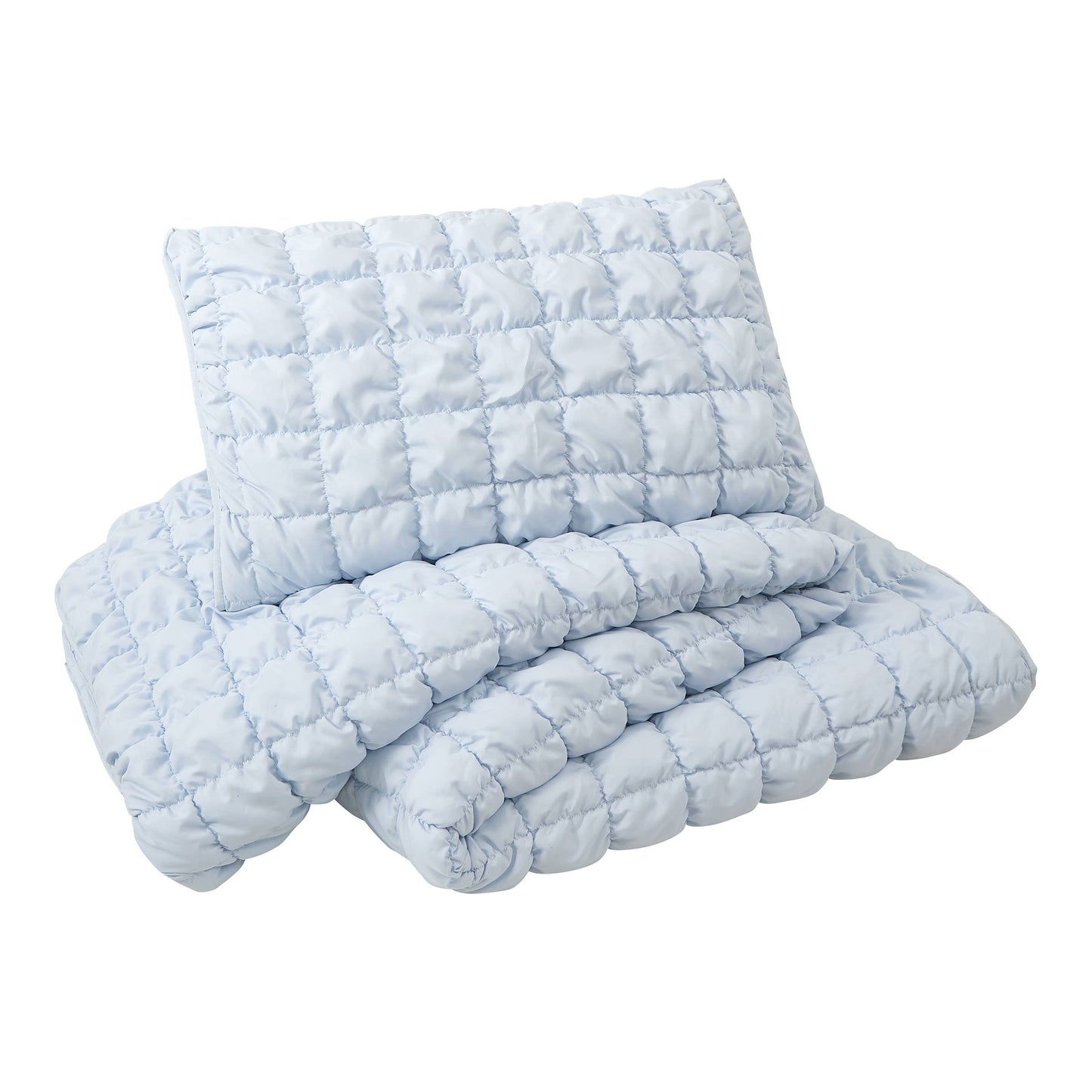 Dreamy Clouds Quilt Set - Blue