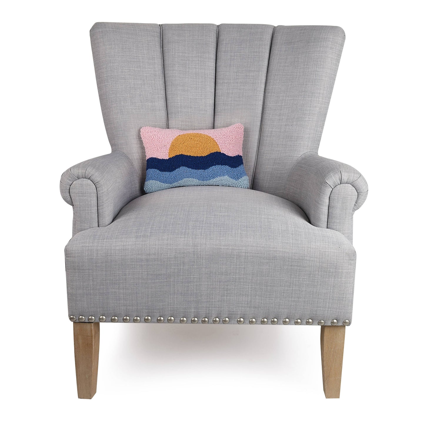 Nautical Sunset Throw Pillow
