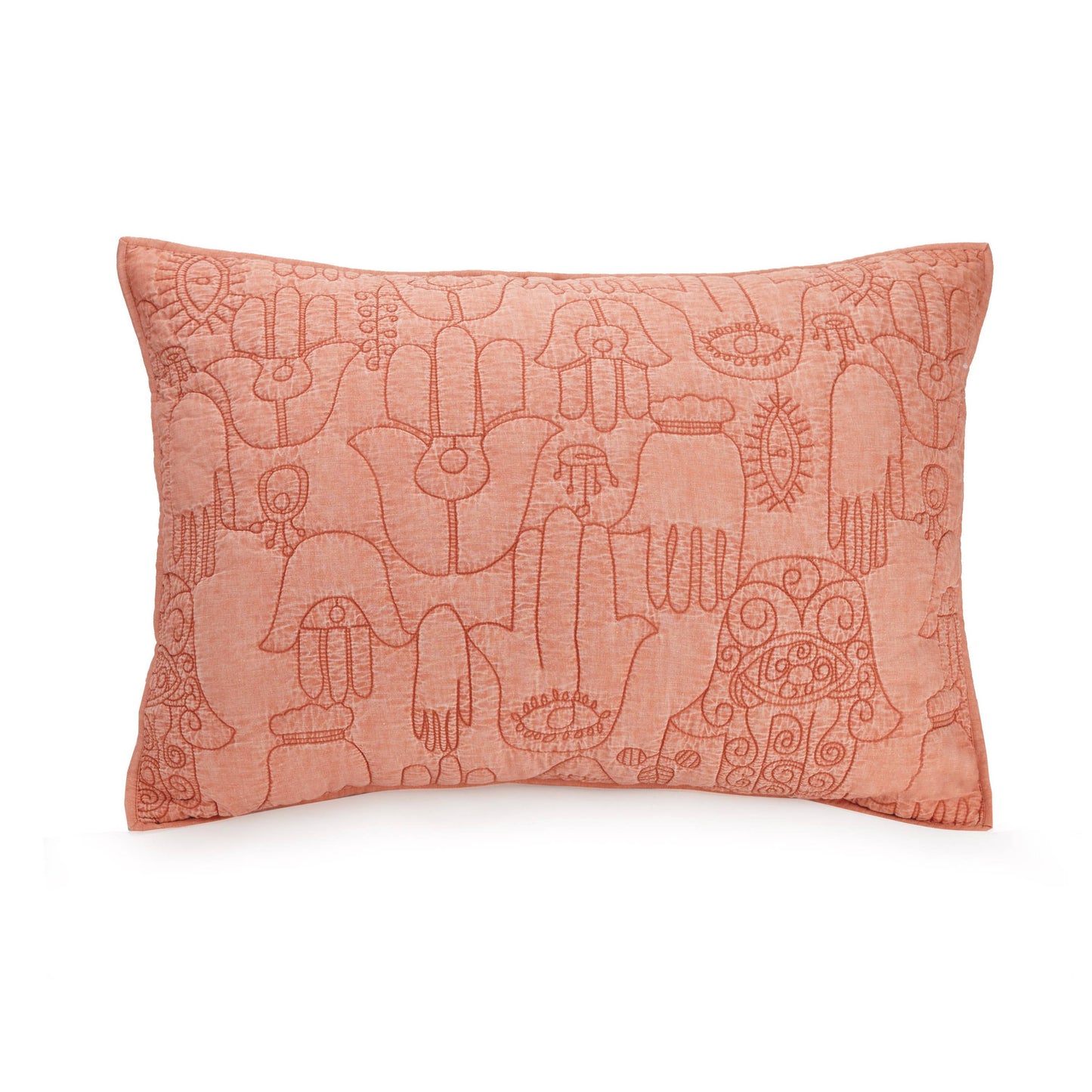 Hamsa Quilt Set - Blush