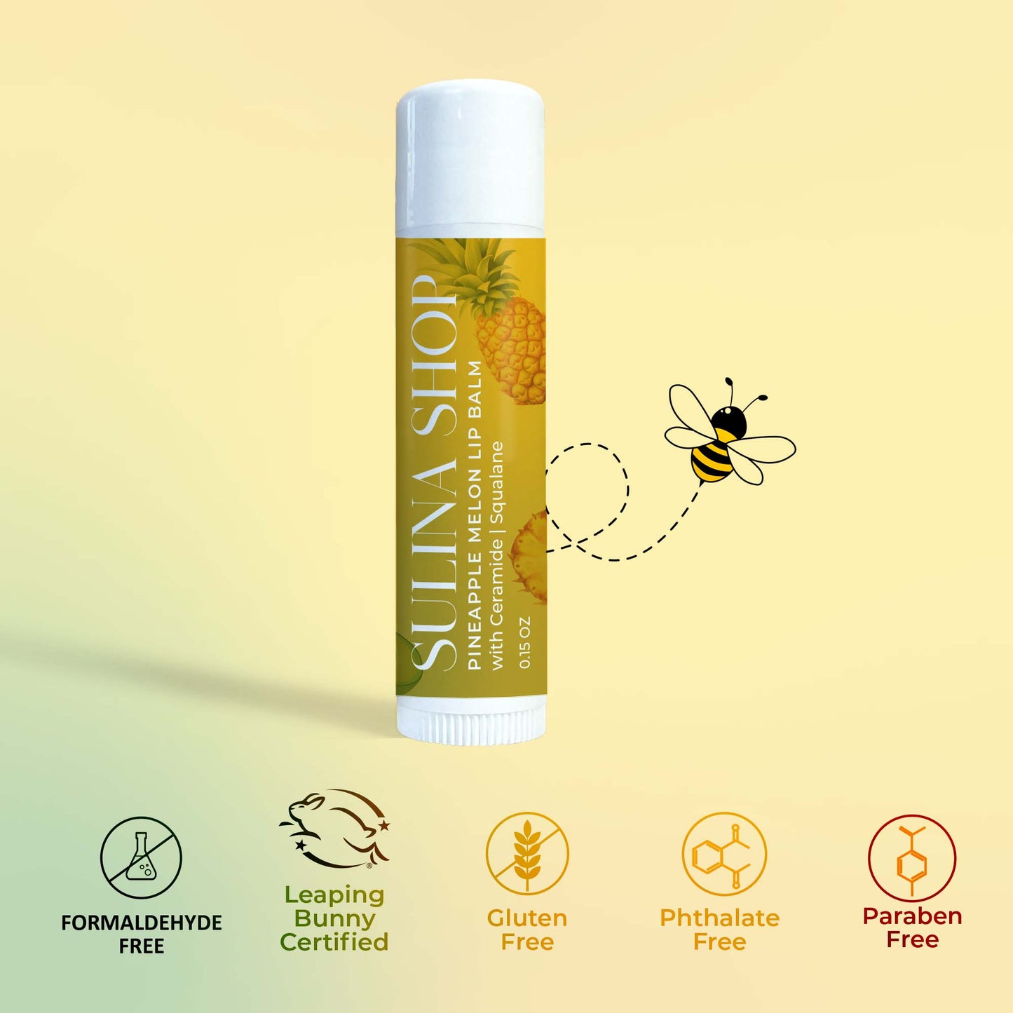 Pineapple Melon Lip Balm with Ceramide